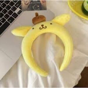 Sanrio Yellow Headband with Brown Detail